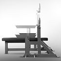 Benchpress lavice HMS LS6803 s bezpečnostními zarážkami