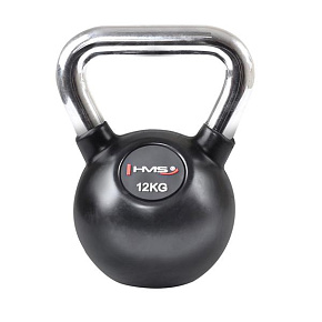 Vinylový kettlebell s chromovaným úchopem HMS KGC 12 kg Vinylový kettlebell s chromovaným úchopem HMS KGC 12 kg