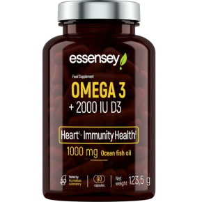 ESSENSEY Omega 3 + D3 - 90 kapslí