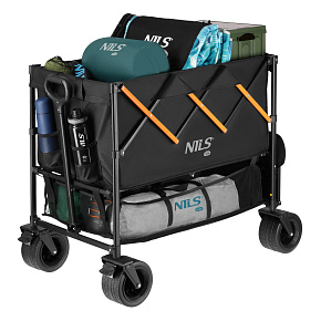Kempingový vozík NILS Camp NC2607 XXL 160L černo-oranžový