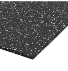 Podlahová guma (deska) SF1050 - 198 x 98 x 0,8 cm, černo-bílá