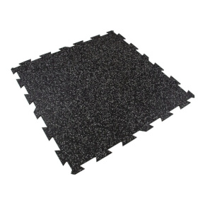 Černo-šedá gumová modulová puzzle dlažba (střed) SF1050 - 100 x 100 x 1,6 cm
