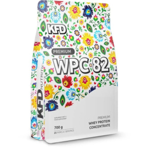 82% WPC protein KFD Premium WPC 82 700 g s příchutí jahodového jogurtu