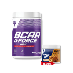 Trec BCAA G-Force - 360 kapslí + proteinové arašidové máslo 50 g zdarma
