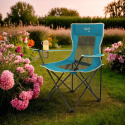 Turistické křeslo NILS Camp NC3302 modré/šedé
