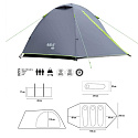 Kempingový stan NILS Camp NC6004 Explorer šedý