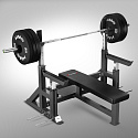 Benchpress lavice HMS LS6803 s bezpečnostními zarážkami