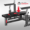 Benchpress lavice HMS LS6803 s bezpečnostními zarážkami