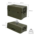 Skládací box s víkem NILS Camp NCB4003 42L zelený