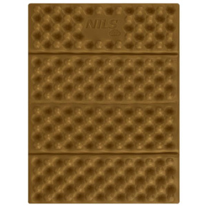 Skládací pěnové sedátko s reflexní vrstvou NILS Camp NC17105 hnědé