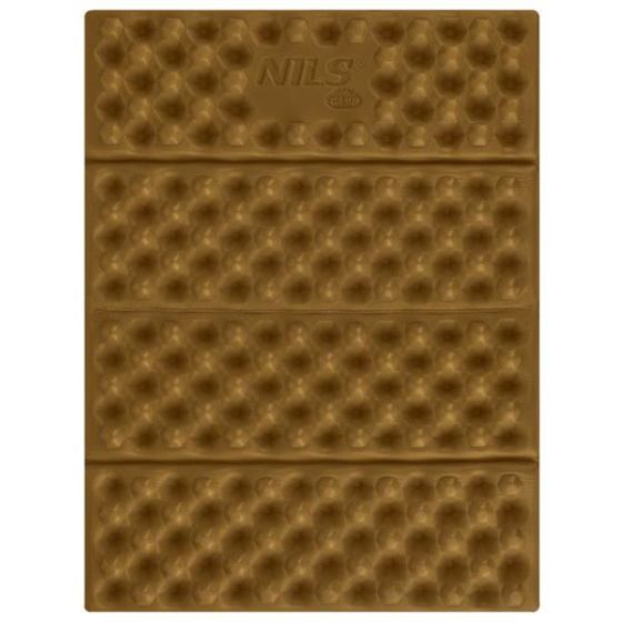 Skládací pěnové sedátko s reflexní vrstvou NILS Camp NC17105 hnědé