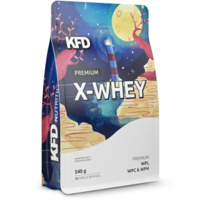 WPI WPC & WPH Whey protein KFD Premium X-Whey 540 g s příchutí bílé čokolády