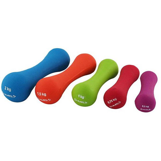 Litinová činka pokrytá neoprenem HMS