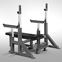 Benchpress lavice HMS LS6803 s bezpečnostními zarážkami