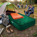 Dvouosobová nafukovací matrace NILS Camp NC2808 s vestavěnou pumpou zelená 200x145x35 cm