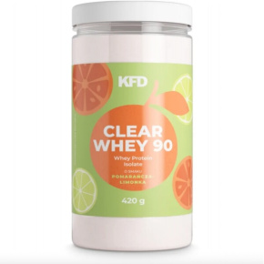 KFD Clear Whey 90% WPI 420 g s příchutí pomeranče a limety