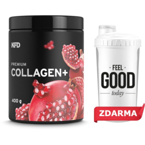 KFD Premium Collagen+ 400 g s příchutí grenadýny + šejkr ZDARMA