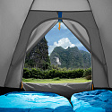 Turistický stan NILS Camp NC6033 Nightfall šedý/modrý