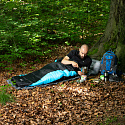 Spací pytel NILS Camp NC2012, černý/modrý