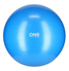 Gymnastický míč ONE Fitness Gym Ball 10 modrý, 75 cm