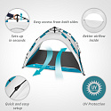 Pop-up plážový stan NILS NC4802 šedý
