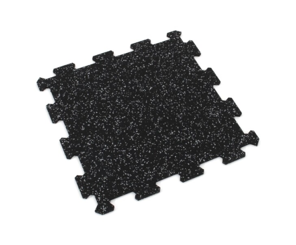 Gumová puzzle podlaha (střed) SF1050 - 95,6 x 95,6 x 1,6 cm, černo-šedá