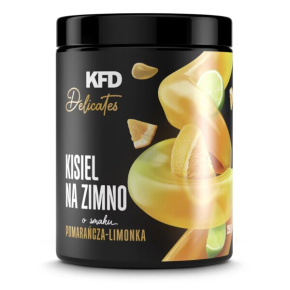KFD ovocný dezert (kysel) s příchutí pomeranč-limeta 259 g po expiraci