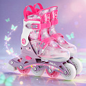 Dětské kolečkové brusle NILS Fun NJ1025 FLIPZY růžové