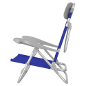 Skládací kempingové křeslo NILS Camp NC3502 šedé/modré