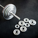 Sada ocelových olympijských kotoučů HMS TOS 2 x 1,5 - 5,0 kg (22 kg)
