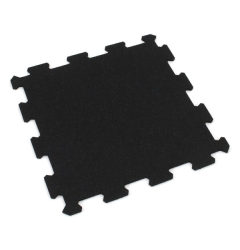 Gumová puzzle podlaha (střed) Sandwich - 95,6 x 95,6 x 1,8 cm, černá