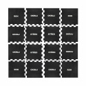 Černo-šedá gumová modulová puzzle dlažba (střed) SF1050 - 100 x 100 x 1,6 cm