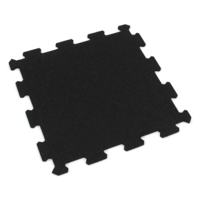 Gumová puzzle podlaha (střed) SF1050 - 95,6 x 95,6 x 0,8 cm, černá