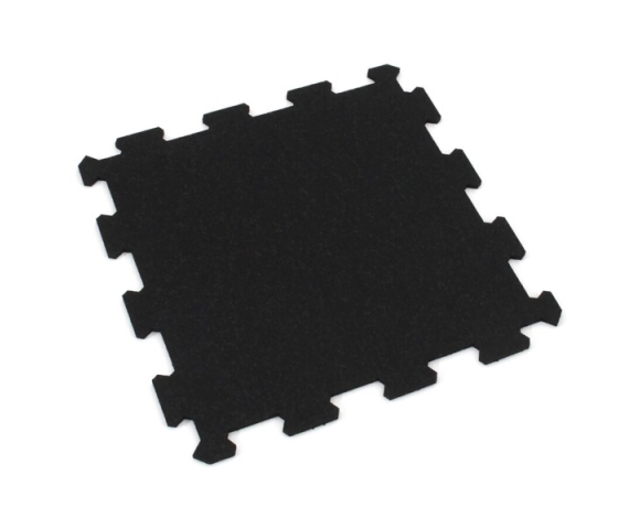 Gumová puzzle podlaha (střed) SF1050 - 95,6 x 95,6 x 0,8 cm, černá