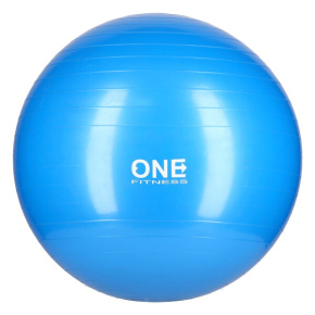 Gymnastický míč ONE Fitness Gym Ball 10 modrý, 55 cm