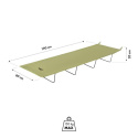 Skládací kempingové lehátko NILS Camp NC3504 zelené 190 cm