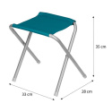 Sada skládacího kempingového stolu a židliček NILS Camp NC1633 modrá