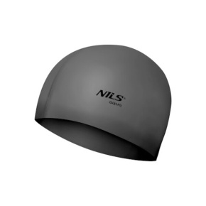 Silikonová čepice NILS Aqua NQC SL02 tmavěšedá