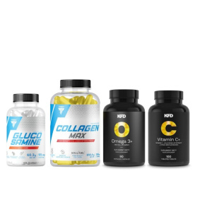 Balíček pro zdravé klouby s kolagenem, glukosaminem, Omega 3 a vitamínem C Balíček pro zdravé klouby s kolagenem, glukosaminem, Omega 3 a vitamínem C