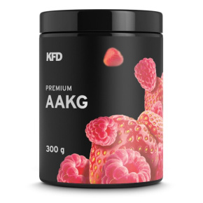 KFD Premium AAKG arginin alfa-ketogluturát 300 g s příchutí jahoda-malina