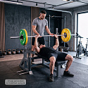 Benchpress lavice HMS LS6803 s bezpečnostními zarážkami