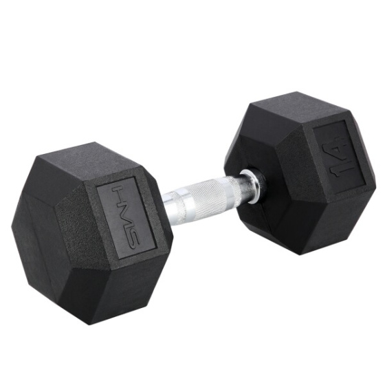 Hexagoniální jednoruční činka HMS černá