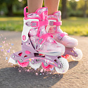Dětské kolečkové brusle NILS Fun NJ1025 FLIPZY růžové
