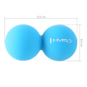 Dvojitý masážní míč HMS BLC02 modrý - Lacrosse Ball