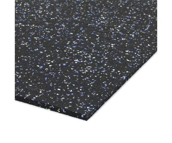 Podlahová guma (deska) SF1050 - 200 x 100 x 0,8 cm, černo-bílo-modrá