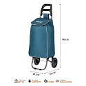 Nákupní taška na kolečkách NILS NC17106 40L tyrkysová