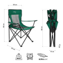 Turistické křeslo NILS Camp NC3302 zelené/černé