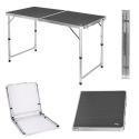Skládací kempingový stůl NILS Camp NC1605 šedý