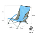 Plážové křeslo NILS Camp NC3035 modré