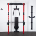 Multifunkční posilovací stojan - Power Rack HMS KLT22 červený